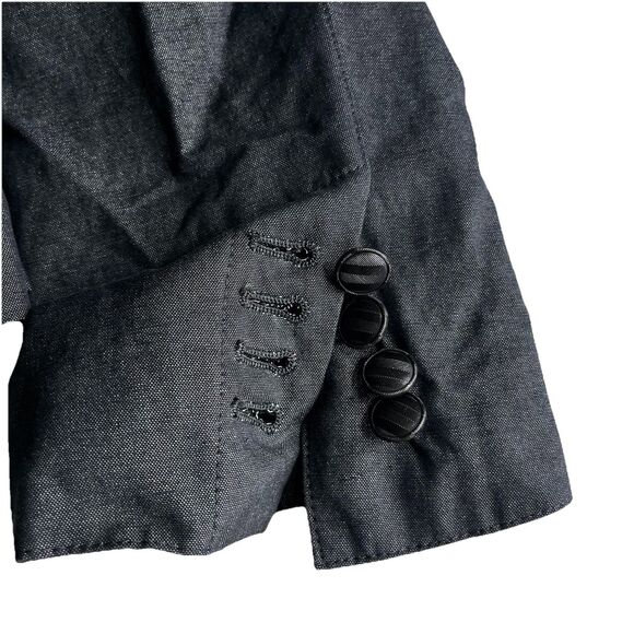 John Varvatos Mainline Men L/42 Asymmetrical Military Fleur De Lis Jacket Italy - Picture 11 of 16